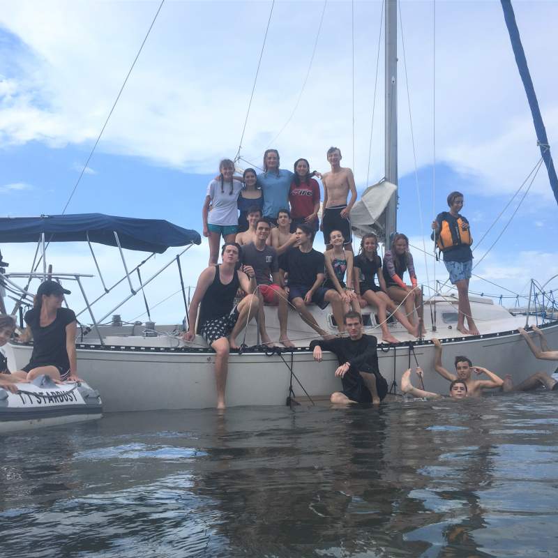Sailing and swimming in the Indian River Lagoon