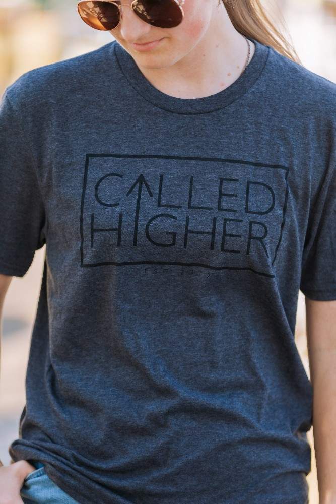 Called Higher grey t-shirt with black logo